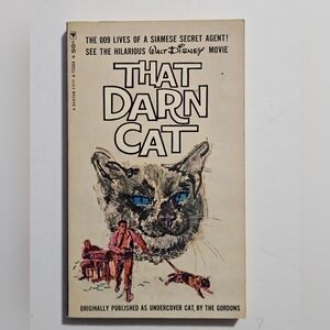 That Darn Cat Vtg 1954 PB Orig. Undercover Cat 009 Lives Siamese Secret Agent